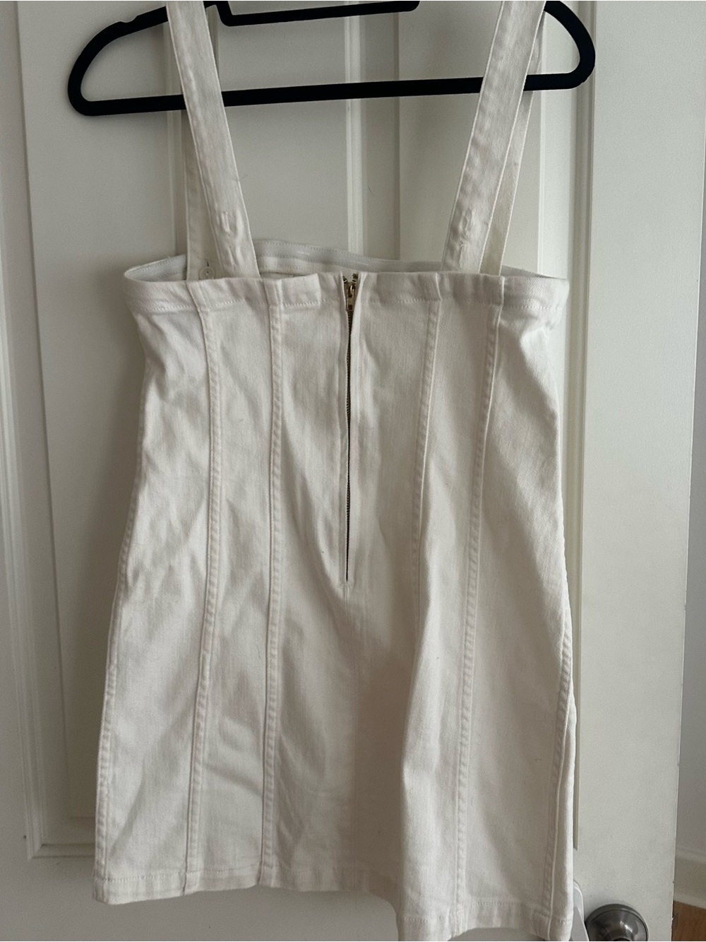 Show Me Your MuMu White Square-Neck Mini Dress with Side Slit - Picture 4 of 4